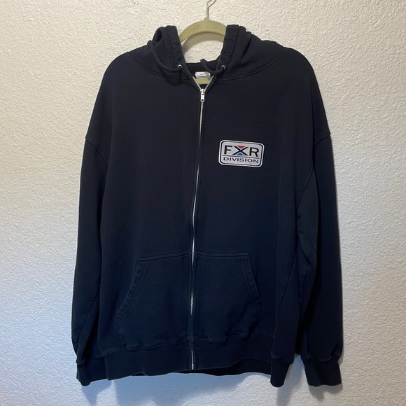 FXR Division Men's Black Hooded Sweatshirt. Good Condition. Size XL. - Picture 1 of 8